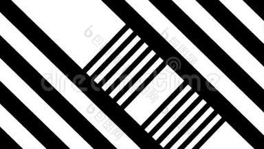 抽象黑白条纹背景与阴影。 抽象黑白旋转背景，旋涡.. 白色和白色